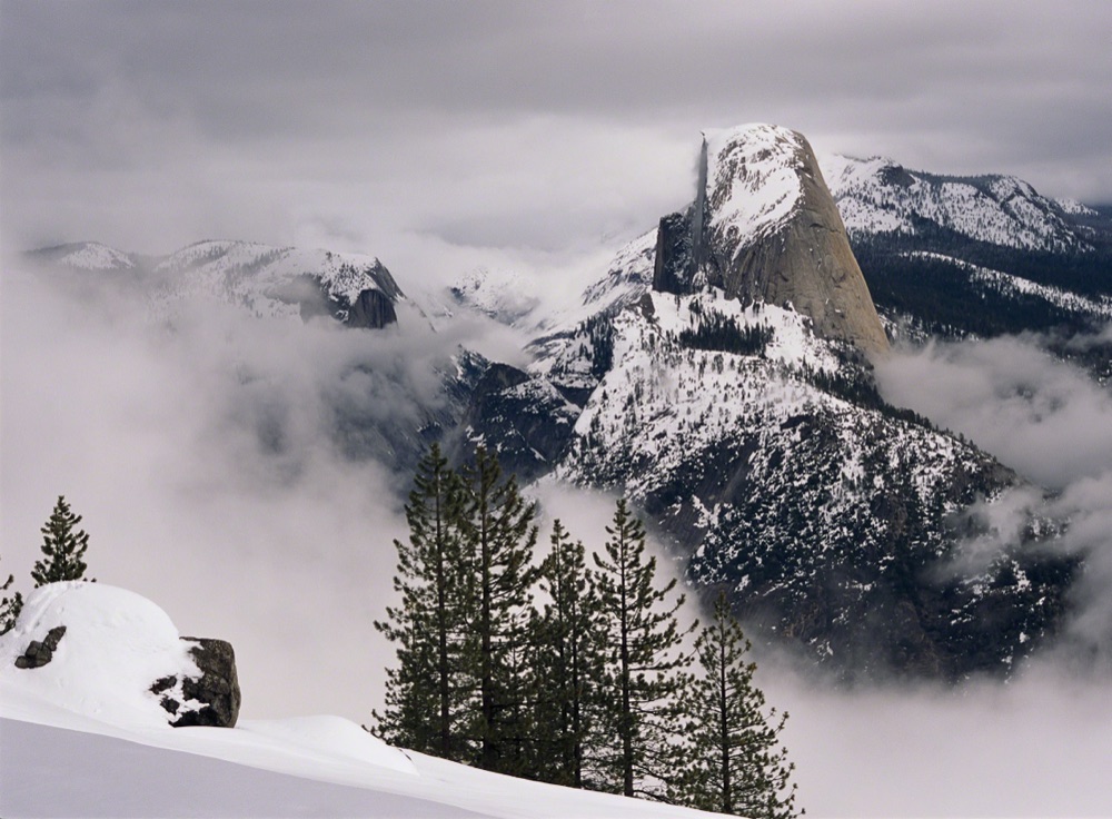 Half Dome in Winter